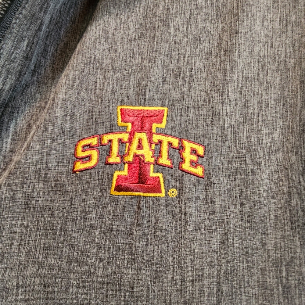 Vantage Gray Iowa State Pullover Hoodie - Embroidered Logo, Size S - Picture 6 of 9
